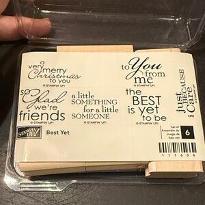 UNUSED Vintage Greeting Card Stamps | Stampin’ Up 1997